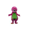 2019 high quality Profession Barney Dinosaur Mascot Costumes Halloween Cartoon Adult Size Fancy Dress256A