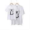 Sommar 2024 Family Mother Child Fashion Tshirts Parent Child B Letter Pure Cotton Kort ärmar Luxur Designer Kids Womens Herrkläder CSD2401156-6