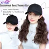 XIYUE Pruik vrouwen Volledige Hoofd Cap Pruik Mode Pruik vrouwen Strass Netto Rode Baseball Cap Pruik Cover240115