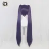 Pre-UWowo Gens Genshin Impact Mona Megistus Cosplay Postra Astral Refleksja 90cm Purple Twin Tail Y0913284V