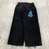 Mäns jeans jncos y2k byxor baggy jinco för män last 2024 japansk 2000 -tal stil jnco kläder ropa jean