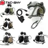 Talkie tacsky comtac ii support de casqueur en silicone oreilles de bruit de réduction du bruit casque tactique et adaptateur walkietalkie ptt u94ptt