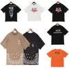 Amri Mens Tees T Designer Tshirt Limited Edition Pary Tops Street Wear Summer Mash Mash S Shirt Splash-Ink Letter Print 6620