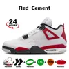 New mens 4 basketball shoes 4s Red cement Thunder pine green seafoam midnight navy University Blue Black Cat messy room bred Reimagined womens designer sneakers