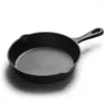 Kastpannor gjutjärn stekpanna 14/16/20 cm non-stick stekt stekpanna äggpannkakan för gasinduktion cooker universal köksredskap