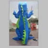 2019 Costume da mascotte dinosauro T-rex verde realizzato da professionisti per adulti da indossare per 223 anni