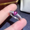 Cluster Rings CoLife Jewelry Natural Garnet Silver Ring For Daily Wear 4mm 6mm Real 925