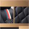 Housses de siège de voiture Ers Wzbwzx Cuir Er pour Smart Tous les modèles Fortwo Forfour Accessoires de style personnalisés 5 sièges Drop Livraison Automobiles Otlvh