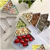 Serviessets 2 stuks Kerstboom Snackborden Koekjescontainers Gedroogd fruit Dienblad Moer Drop Levering Huis Tuin Keuken Eetbar Otvmp