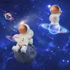 Hobbygereedschappen 3D Astronaut Portret Siliconen Kaars Schimmel Diy Simulatie Ruimtewerker Sculptuur Ambacht Hars Gips Zeep Ijsblokjes Maken Gereedschap YQ240115