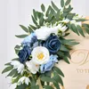 Flores decorativas 2x botín floral artificial rústico boda arco telón de fondo decoración para mesa cenador pared