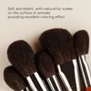 MyDestiny Make-up-Pinsel/28 Original-Holzgriff-Serie, ausgewählte natürliche Tierhaar-Synthetikpinsel, Anfänger-Make-up-Tool Cosmet 240115