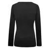 Blouses Femmes Femmes Rhinestine Top Blouse À Manches Longues O Cou Tops Casual Pull Tunique Sexy Slim Doux Chaud Ropa Camisetas Esthétique