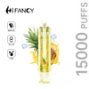 Hifancy Star 15000 Puffs Bar 0% 2% 5% Malha Bobina Cigarro Eletrônico Puff Caneta Vape Descartável 650mAh Vapers Recarregáveis 26ml Carrinhos Pré-carregados Pods Crystal Vape