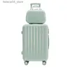 Suitcases Bagaż 24 Nowa walizka hasła z uchwytem na kubek Kobieta Dziecko Dziecko Kobieta Universal Wheel Student Case w magazynie Q240115