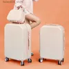 Suitcases Small Fresh Suitcase 20 22 26 inch Trolley Case Light Password 24 Inch Travel Boarding Case Universal Wheel Password Luggage Q240115