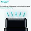 VGR Electric Shaver Professional Beard Trimmer Razor Portable Mini Shaver Reciprocating Shaving 2 Blade USB Charge for Men V-390240115