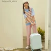Suitcases EXBX Small Fresh Luggage Female Trolley Box Male Strong Durable Student 24 Inch Universal Wheel Password Suitcase Q240115