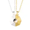 Pendant Necklaces Vintage Magnetic Couples Necklace Jewelry Puzzle In Yin-yang Design For Christmas Valentines Gift NOV99