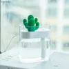 Humidifiers Mini Cactus Air Humidifiers Essential Oil Aroma Diffuser Portable USB Perfume Fogger Mist Maker for Bedroom Home Car Plant L240115