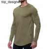 Luss New Men Yoga Outfit Sport T-shirt z długim rękawem Męs