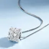 TFGLBU 1.6CTTW All m Colorless 925 Sterling Silver Pendant for Women Elegant Unique Necklace Luxury Quality Jewelry 240115