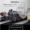 مجموعة Train Toy مجموعة صافرة للسكك الحديدية المسارات البخار قاطرة المحرك Diecast نموذج تعليمية لعبة بوي بوي للأطفال 240115