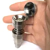 Universal Domeless 6 in 1 Titanium Nails with Carb Cap Lids GR2 TI Nail Glass Bongs Water Pipes Dab Rigs Tools 10mm 14mm 18mm Joint Male and Female