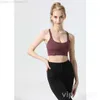 Align Lu Cross Yoga Tops Sport-joggingbeha voor meisjes Sexy Ademend Gymondergoed Verzamelvest Anti-verslapping Yogabeha's Dames atletisch mouwloos4V0T