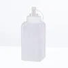 Garrafas de armazenamento Condimento Squeeze Molho Garrafa com tampa para casa cozinha restaurante 800ml branco