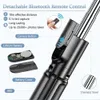 Selfie Monopods Selfie Stick Tripod Extendable Wireless Bluetooth Remote Portable Smartphone Tripod Stand Mount for IOS Android phoneL240115