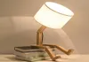 Nordic art ins Wooden Robot Shaped LED Table Lamp Modern Living Room Bedroom bedside lamp simple Study Decor Desk Light E142721198