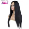 Syntetiska peruker Lydia Long Silky Straight Synthetic Futura Fiber African American With Skin Topper Daily Party Wig 20 tum All Color tillgänglig Q240115