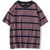 aolamegs men tシャツカラーブロックプリント3色オプションのティーシャツシンプルなハイストリートベーシックオールマッチ貨物トップス男性通り240113