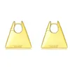 Earring Earrings Designer For Women 18K Gold Plated Hoop Triangle Glossy Light With Fashion Letters Retro Personality Stud For Party Jewelry Gift