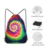 Shopping Bags Tie Dye Drawstring Backpack Men Gym Workout Fitness Sports Bag Bundled Yoga For Women