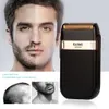 Electric Shaver Kemei Electric Shaver For Men Fashionable Men's Leather Shell Waterproof Rechargeable Electric Professional Beard Trimmer Razor