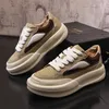 Sports Men Men Former 2023 New Summer Summer Low-Top Board Shoes White Breathable Platform Sneakers for Men 503