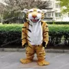 Qerformance Tiger Maskot Kostümleri Karnaval Hallowen Hediyeleri Unisex Yetişkinler Fantezi Parti Oyunları Kıyafet Tatil Kutlaması Karikatür Chara206m