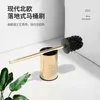 Bathroom Sink Faucets Toilet Brush No Dead Angle Punch-Free Long Handle Floor 304 Stainless Steel Gold Rack