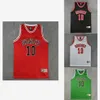 アニメスラムダンクコスプレコスチュームShohoku Sakuragi Hanamichi Basketball Jersey Tシャツスポーツウェアスクールバスケットボールチームユニフォーム302G