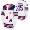 Hockey Trikots USA 2021 IIHF WJC Gold Gewinner Jersey 9 Trevor Zegras 30 Spencer Knight Cam York Hunter Skinner Matthew Boldy Cole Caufield Matthew Beniers