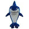 Hot Sales Blue Shark Mascot Costume Cartoon Character Outfits Halloween Christmas Fancy Party Dress Adult Size Birthday Outdoor Outfit Suit