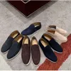 LP Loafers Designer loro piano Schoenen loro schoenen Open Walk Suede Schoenen heren Dames Leren Schoenen Heren Hoge Top Instapper Casual Wandelschoenen Klassieke enkellaars schoen