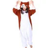 2018 New Kawaii Brown Gremlins Gizmo Cosplay Costume Onesies Halloween karnawałowa przyjęcie świąteczne dla dorosłych Monkey Onesie Tops 284S