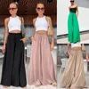 Women's Pants Ruffles Loose Black For Women Summer Korean Fashion Streetwear Rubber Band Waist Wide Leg Baggy