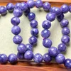 Bracelets à maillons en Mica lilas naturel, bijoux pour femmes et hommes, Fengshui, perles de guérison, de richesse, cadeau en cristal, 1 pièces, 10MM