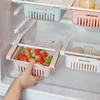 Armazenamento de cozinha 1x geladeira rack ventilação organizador freezer prateleira titular pull-out gaveta casa espaço saver