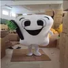 2019 fábrica novo dente mascote traje trajes de festa fantasia personagem cuidados dentários mascote vestido parque de diversões outfit184g