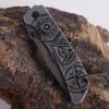 DA302 High Hardness Camping Folding Knife Stainless Steel Hunting Knifes Survival Pocket Knives Multi function Outdoor Cutlery Blades Sharpen Cutter